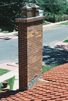 Historic tile roof restoration in Denver