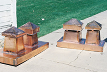 Custom copper roofing work