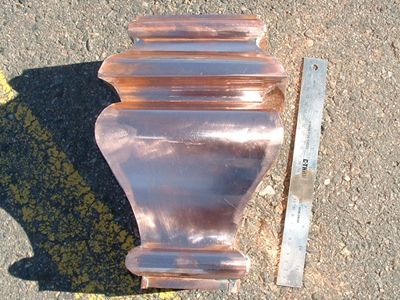 13x7 curved collector box front view