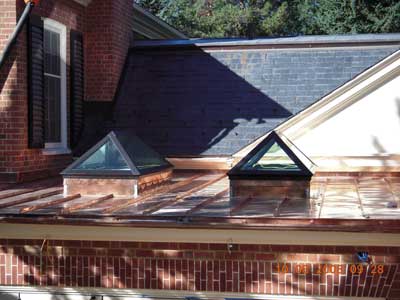 Standing seam installation detail