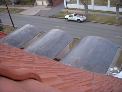 Standing seam roofing work