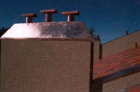Jackson copper chimney cap complete