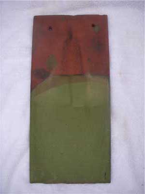 Green Ludowici shingle tile