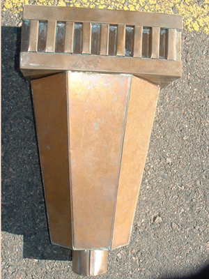 Roman style collector box front view