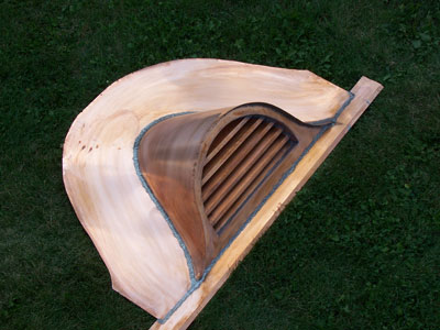 Copper roof vent detail