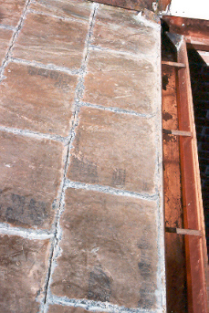 Copper flat seam roofing