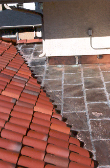 Copper flat seam detail