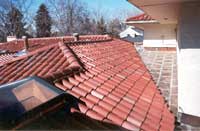 Copper flat seam and standing seam roofing detail