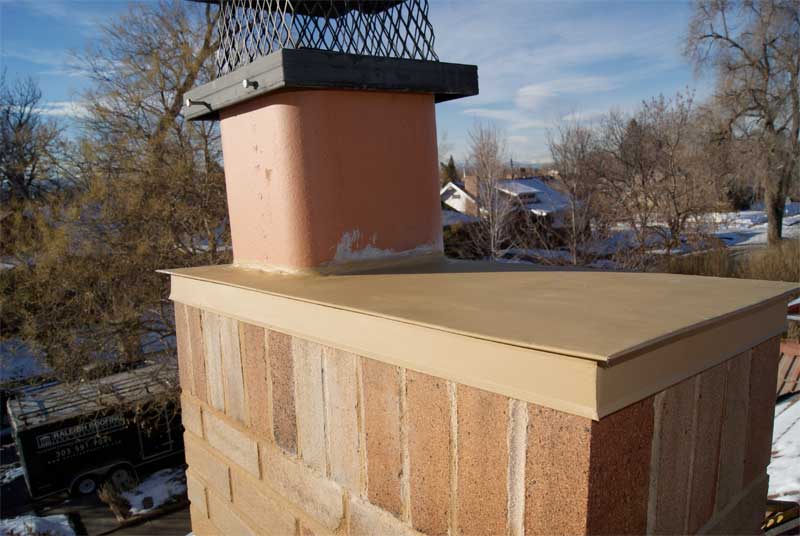 New copper chimney cap