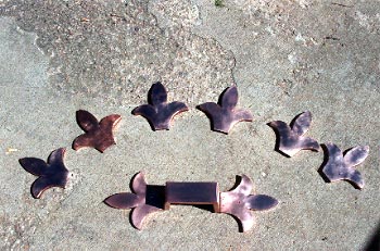 Copper downspout hangers