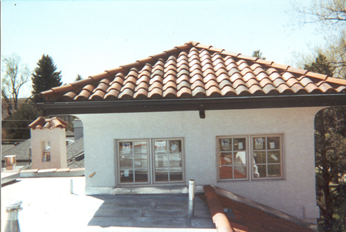 Spanish tile roofing