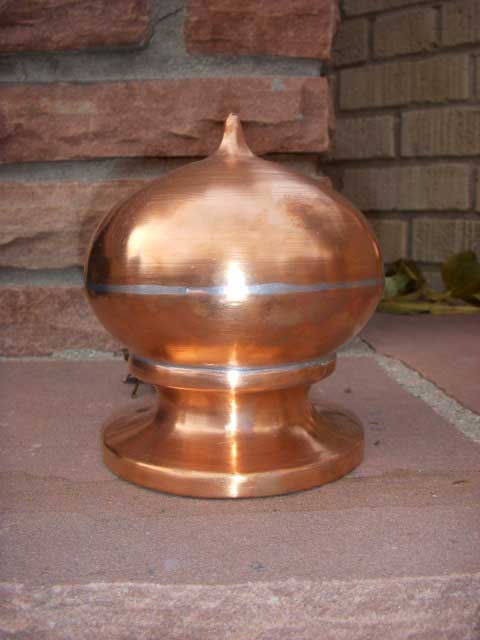 Spun copper art